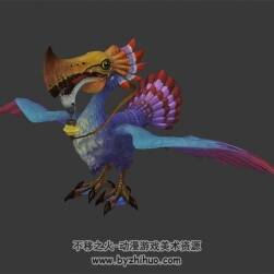 怪鳥 飛行生物 3D模型 百度網(wǎng)盤下載