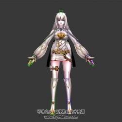 疾風(fēng) 女角色時(shí)裝 3D模型 有綁定 四邊面