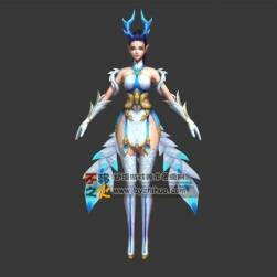 美女 性感 御姐 龙女 龙角 法师模型