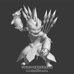 殺馬特卡通小怪 3D模型 有綁定和動(dòng)作