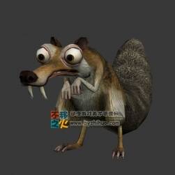 Scrat 斯克莱特 冰河世纪小松鼠 3D模型带绑定