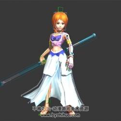 海賊王 娜美 3D模型有綁定和動(dòng)作