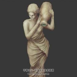 典雅精致的希腊风女性雕塑 Max模型