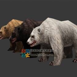 三只熊  Max模型