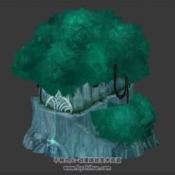 假山花盆 四角面 3D模型 百度網(wǎng)盤下載
