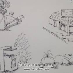 素寫練習(xí)  景觀