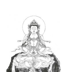 线描传统佛教人物 佛 观音工笔底稿250张打包 百度网盘下载