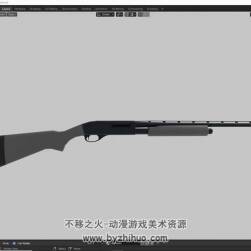 Blender2.8 散弹枪建模 制作教学视频教程 附源文件