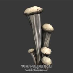 野生蘑菇 四角面 3D模型 百度网盘下载