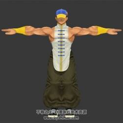 街頭霸王四Street Fighter IV 陰（Yun）3DMax模型百度云下載