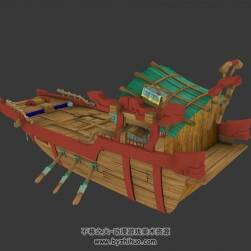Ancient ship 中式古代船3DMax模型分享下載