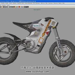 MAYA 摩托車從建模到貼圖視頻教程 附源文件