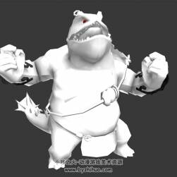 蜥蜴怪物技能攻擊動作3DMax模型下載