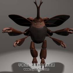 Beetle 小甲蟲3D動(dòng)物Maya模型下載