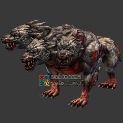 Cerberus 地狱犬 三头狼 游戏模型