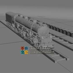 做的不错的火车3D模型