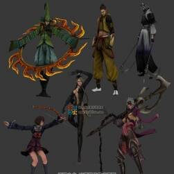 日本動作游戲戰(zhàn)國basara 游戲主角3dMax模型帶pose 百度云下載
