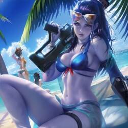 CG大神Sakimi Chan 同人插畫繪制視頻教程 附PSD文件 59期
