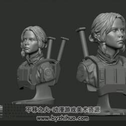 ZBrush 星战女主雕刻建模视频教程