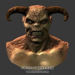 暗黑破壞神 頭部 3D模型
