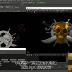 Maya特效动画视频教程 加勒比海盗电影片头液态Logo动画制作 附源文件
