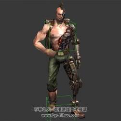 半人半機(jī)器  3D模型 有綁定和動(dòng)作