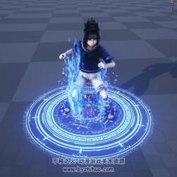 火影忍者佐助 c4d源文件fbx動(dòng)作