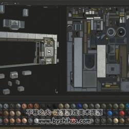 Blender环境场景动画视频教程 科幻游戏大门动画制作教学 附源文件