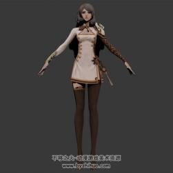 黑絲御姐 長(zhǎng)腿美女 四角面 3D模型資源百度網(wǎng)盤下載