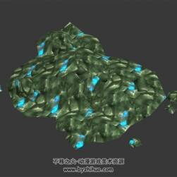 水晶矿石 max模式下载 3D模型 四角面