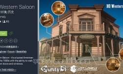 unity3d 美國西部酒吧場景模型 HQ Western Saloon 1.0
