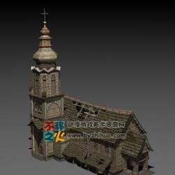教堂 场景模型