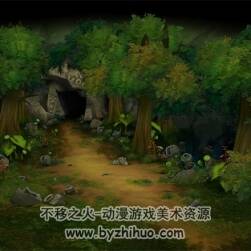 仙洞小場景 Max模型