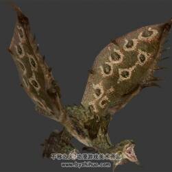怪物獵人的龍3D模型分享 格式MAX FBX 部分有動作