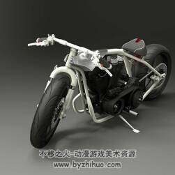 摩托车单车3D渲染作品图片美术参考鉴赏 124P