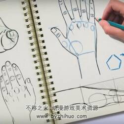 卡通風(fēng)格 從輪廓到細(xì)節(jié) 手部繪畫方法視頻教程
