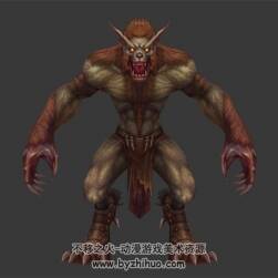 怪獸 紅毛狼人 3D模型