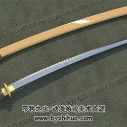 三把日本軍官武士刀 Max模型