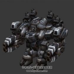 超大號(hào) 科幻機(jī)甲 3D模型