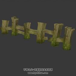 卡通木柵欄 Q版場(chǎng)景 四角面3D模型 百度網(wǎng)盤下載