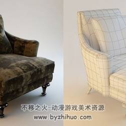 100组现代欧美风格家具系列3D模型 沙发吊灯橱柜桌椅等Max格式下载