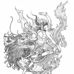 东方古风古典线稿156张