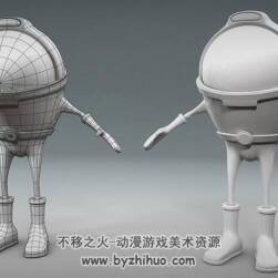 Maya角色建模視頻教程 卡通宇航員3D模型制作教學(xué) 附源文件