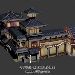 中式延安風(fēng)格建筑 Max模型
