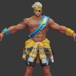 王者荣耀 夏侯惇[乘风破浪] 3D模型