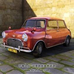 mini Cooper 3D汽車模型c4d格式下載