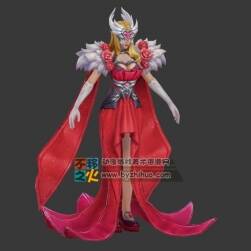 王者荣耀 台服版 武则天 [蔷薇女王]盧蜜亞 3D模型