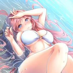 bikini girl 符合夏季的清涼插畫圖片壁紙分享包百度云下載 871P
