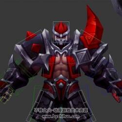 王者榮耀 典韋 帶CS綁定 3D模型
