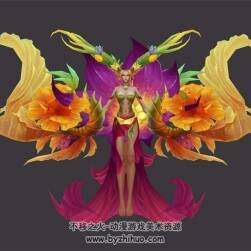 精靈女王成年體 召喚獸 妖精3D模型